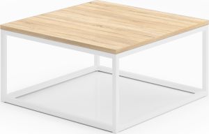 Konferenční stolek BELTEN - Bílá / Dub Sonoma - 65x33x65cm ADRK