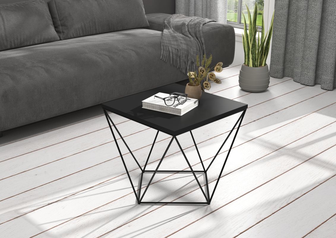 ADRK Konferenční stolek DIANA - Černá / Černá - 50x45x50cm