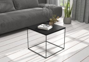 Konferenční stolek ELENA - Černá / Černá - 50x50cm ADRK