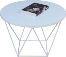 Konferenční stolek LIAM - Bílá / Bílá - 55x37x55cm ADRK