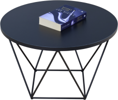 Konferenční stolek LIAM - Černá / Černá - 55x37x55cm ADRK