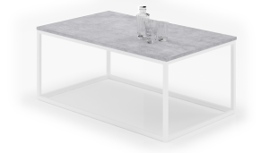 Konferenční stolek NARISA - Bílá / Beton 100x43x60cm ADRK