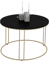 Konferenční stolek NOEL - Zlatá / Černá - 55x37x55cm ADRK
