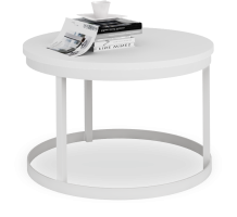 Konferenční stolek RINEN - Bílá / Bílá - 55x36x55 ADRK