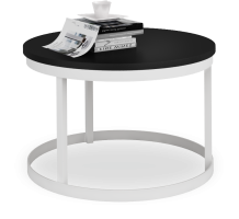 Konferenční stolek RINEN - Bílá / Černá - 55x36x55 ADRK