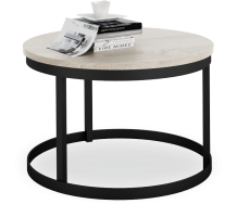 Konferenční stolek RINEN - Černá / Dub Sonoma - 55x36x55cm ADRK