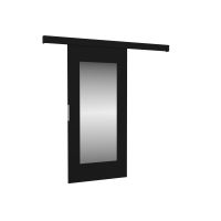 Posuvné dveře NELA - Černá / zrcadlo - šířka 106cm ADRK