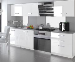 Moderní kuchyňská sestava NEPTUN - 180cm, - Bílá lesk BELINI