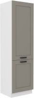 Kuchyňská linka LUNA - Claygrey / Bílý - 60 lednicová skříň (60 LO-210 2F)