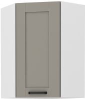 Kuchyňská linka LUNA - Claygrey / Bílý - 60x60 horní roh (60x60 GN-90 1F(45°))