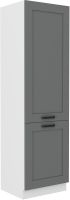 Kuchyňská linka LUNA - Dustgrey / Bílá - 60 lednicová skříň (60 LO-210 2F)