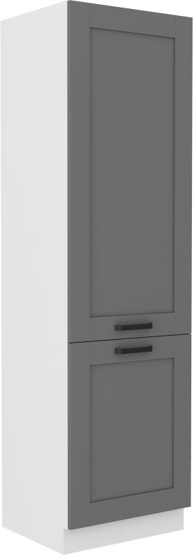 LEMPERT Kuchyňská linka LUNA - Dustgrey / Bílá - 60 lednicová skříň (60 LO-210 2F)