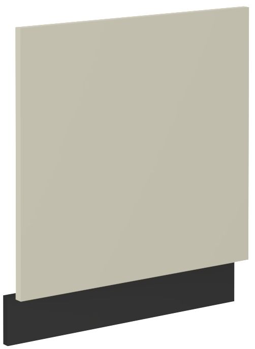 Kuchyňská linka ARONA - Cashmere / Černý mat - dvířka na myčku (ZM 570x596) LEMPERT