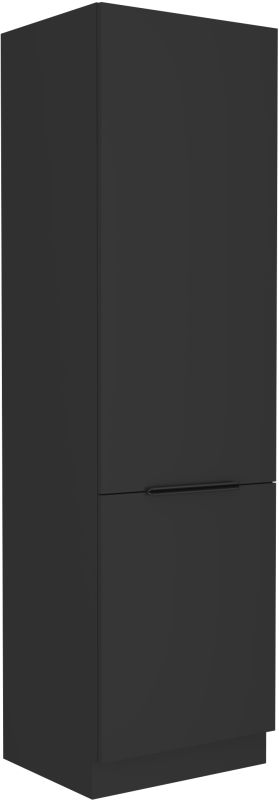 LEMPERT Kuchyňská linka SIENA - Černý mat - 60 lednicová skříň (60 LO-210 2F)