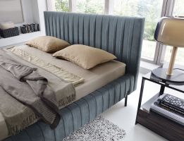 Čalouněná postel PLISSA - Velvetmat 100 - 140x200cm ELTAP