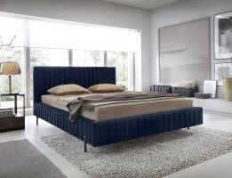 Čalouněná postel PLISSA - Velvetmat 40 - 140x200cm