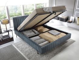 Čalouněná postel PLISSA - Velvetmat 100 - 160x200cm ELTAP