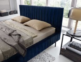 Čalouněná postel PLISSA - Velvetmat 40 - 160x200cm ELTAP