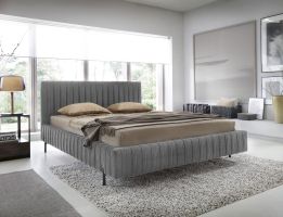 Čalouněná postel PLISSA - Velvetmat 04 - 180x200cm