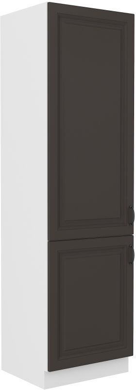 LEMPERT Kuchyňská linka STILO - Grafit / Bílá - 60 lednicová skříň (60 LO-210 2F)