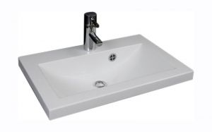 koupelnový set CARLO - Sonoma / Bílý mat, včetně umyvadla a sifonu ADRK