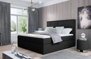 manželská postel boxspring MERON, eko kůže soft 11, 160x200cm
