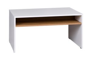 Konferenční stolek IWA - Bílá / Dub Zlatý - 60cm