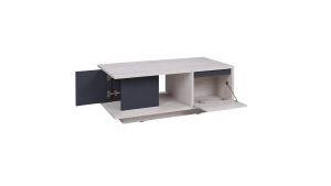 Konferenční stolek DENVER - Dub Bílý / Grafit - 120cm GIBMEBLE