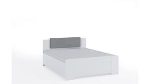 Čalouněná postel BONO - Bílá - 160x200cm - Bez opěrky GIBMEBLE