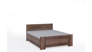 Čalouněná postel BONO - Dub Monaster - 160x200cm | Bez opěrky, S opěrkou