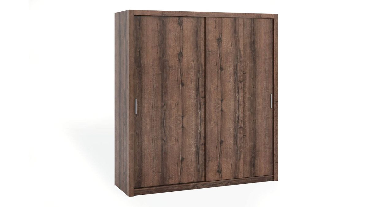 Posuvná šatní skříň BONO - Dub Monaster - 200cm - Bez zrcadla GIBMEBLE