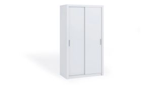 Posuvná šatní skříň BONO - Bílá - 120cm GIBMEBLE