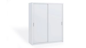Posuvná šatní skříň BONO - Bílá - 180cm GIBMEBLE