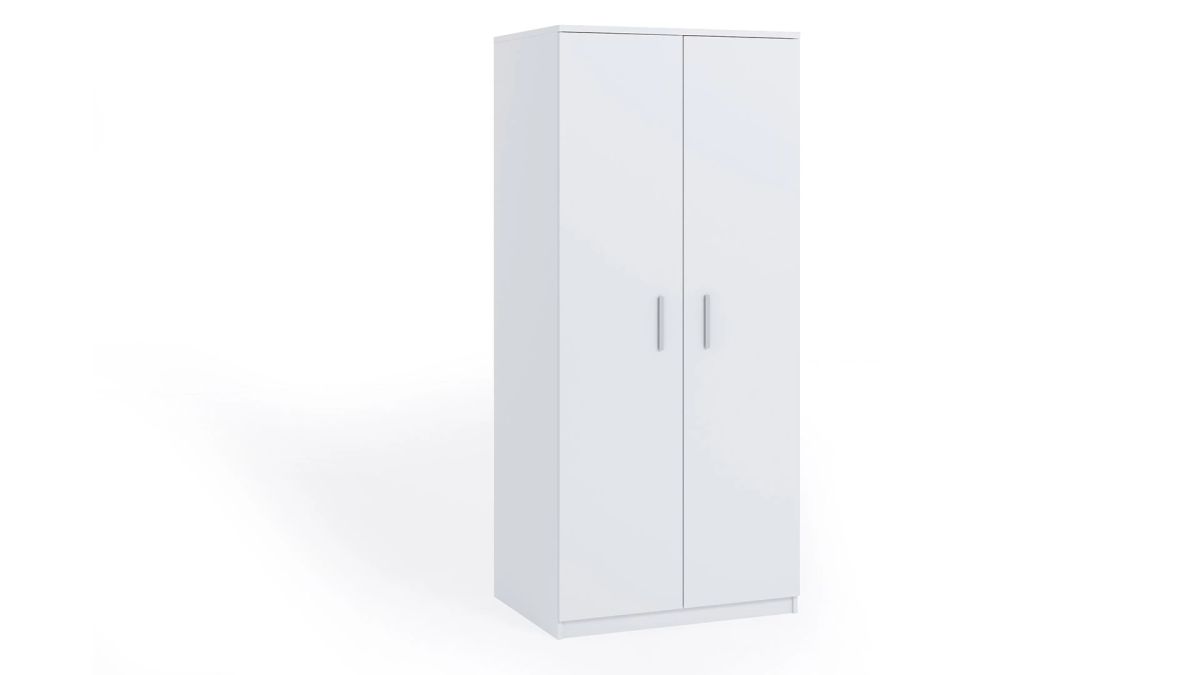 GIBMEBLE Šatní skříň BONO - Bílá - 90cm