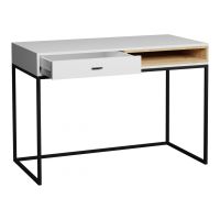 Psací stůl OLIER - Bílá / Dub Artisan - 120cm GIBMEBLE
