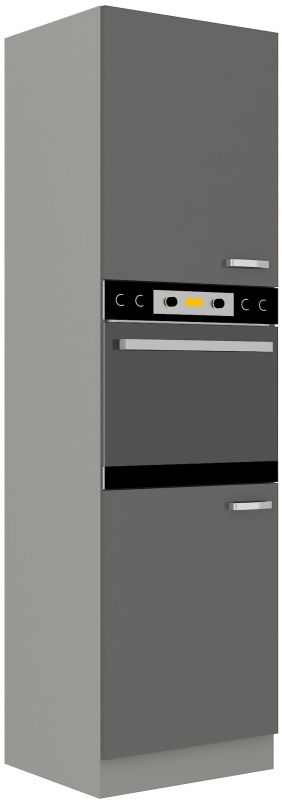 LEMPERT kuchyňská linka GREY - 60 na troubu a mikrovlnku (60 DPM-210 2F)