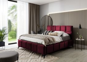 Čalouněná postel MIST - Velvetmat 25 - 140x200cm