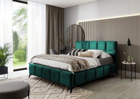 Čalouněná postel MIST - Velvetmat 38 - 140x200cm