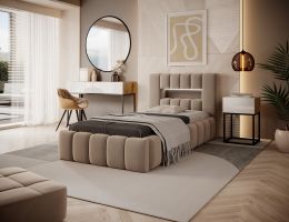 Čalouněná postel LAMICA  - Nube 20 - 90x200cm - Dřevo