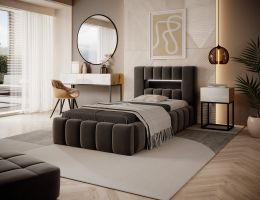 Čalouněná postel LAMICA  - Nube 22 - 90x200cm - Dřevo