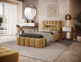 Čalouněná postel LAMICA  - Nube 45 - 90x200cm - Dřevo