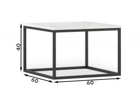 Konferenční stolek AVORIO - Bílá Lesk + Dub Artisan ELTAP