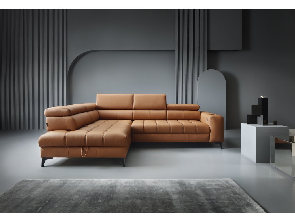 Elegantní design rohové sedací soupravy BAGGIO