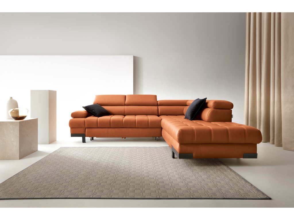 Moderní design rohové sedací soupravy SELVA L