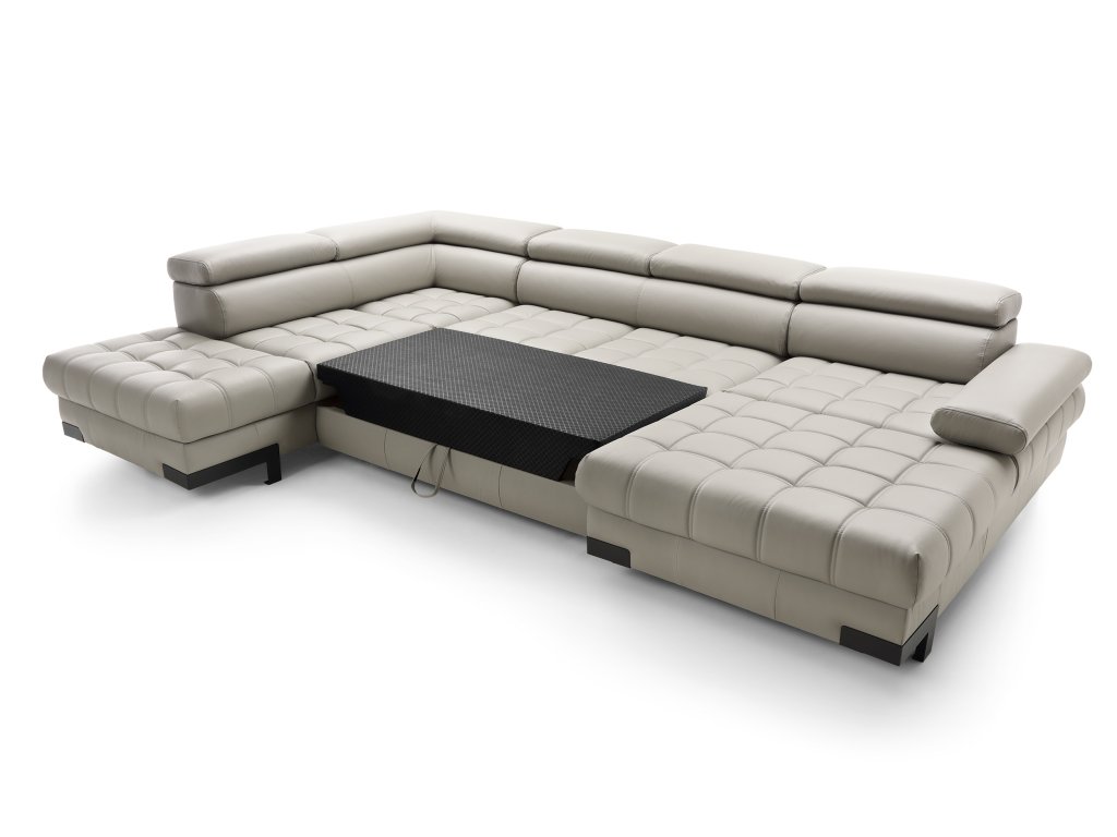 Funkce spaní s úložným prostorem sedací soupravy Selva XL