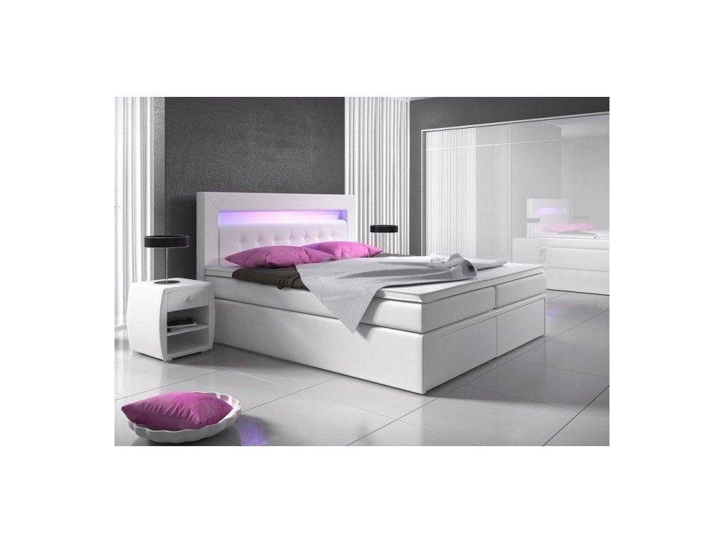 Luxusní čalouněná postel MILANO