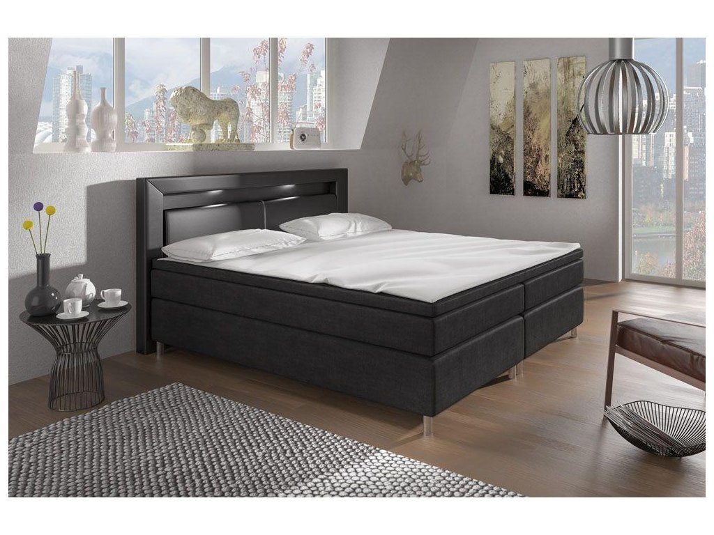 Luxusní čalouněná postel MILANO